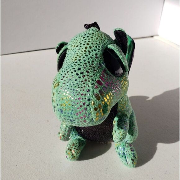 Ty Beanie Boos Cider the Green Dragon 2015 Stuffed Plush Animal - Picture 4 of 8